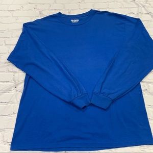 Gildan Men’s large blue long sleeve